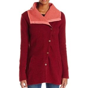Prana Milana Wool Jacket in Redberry Size Medium